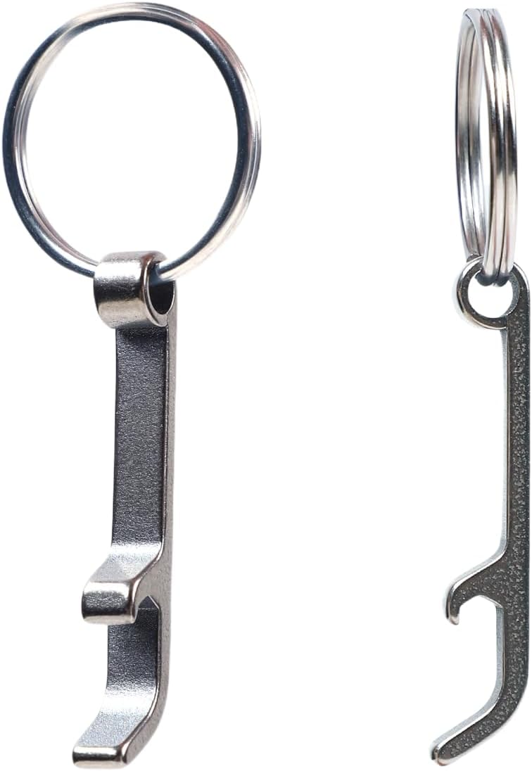 Mini Metal Bottle Opener | Keychain Portable Beer & Drink Opener for Daily Use, Travel & Outdoor