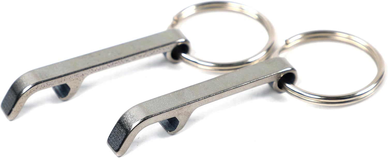 Mini Metal Bottle Opener | Keychain Portable Beer & Drink Opener for Daily Use, Travel & Outdoor
