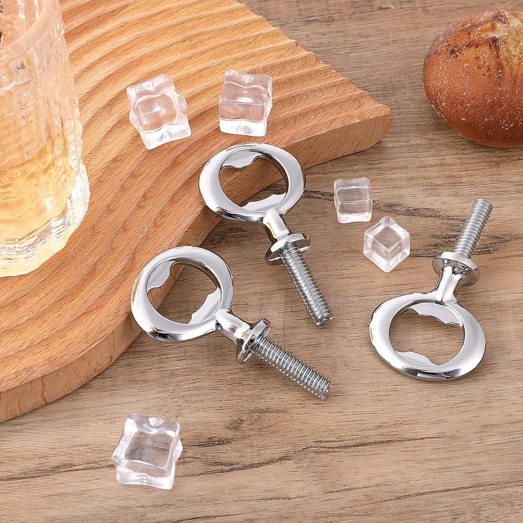 15 PCS Metal Bottle Opener Kit Bulk Stainless Blank Bottle Openers Inserts Hardware for Valentine's Day Wedding Wine Party DIY Project Craft Wood Turning